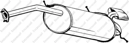 278-877 BOSAL Глушитель выхлопных газов конечный 278-877 BOSAL Глушитель выхлопных газов конечный