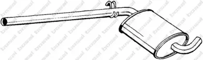 279-355 BOSAL Средний глушитель выхлопных газов 279-355 BOSAL Средний глушитель выхлопных газов