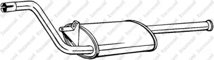 280-823 BOSAL Средний глушитель выхлопных газов 280-823 BOSAL Средний глушитель выхлопных газов