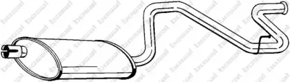 281-867 BOSAL Глушитель выхлопных газов конечный 281-867 BOSAL Глушитель выхлопных газов конечный