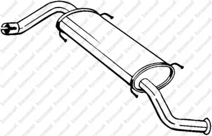 281-873 BOSAL Глушитель выхлопных газов конечный 281-873 BOSAL Глушитель выхлопных газов конечный