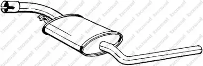 281-891 BOSAL Средний глушитель выхлопных газов 281-891 BOSAL Средний глушитель выхлопных газов
