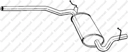282-363 BOSAL Средний глушитель выхлопных газов 282-363 BOSAL Средний глушитель выхлопных газов