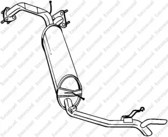 282-975 BOSAL Глушитель выхлопных газов конечный 282-975 BOSAL Глушитель выхлопных газов конечный