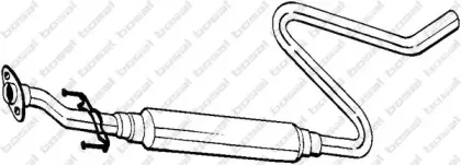 283-141 BOSAL Средний глушитель выхлопных газов 283-141 BOSAL Средний глушитель выхлопных газов
