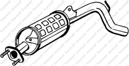 283-493 BOSAL Глушитель выхлопных газов конечный 283-493 BOSAL Глушитель выхлопных газов конечный