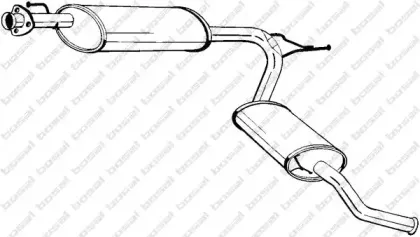 283-581 BOSAL Глушитель выхлопных газов конечный 283-581 BOSAL Глушитель выхлопных газов конечный