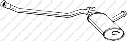 285-091 BOSAL Средний глушитель выхлопных газов 285-091 BOSAL Средний глушитель выхлопных газов