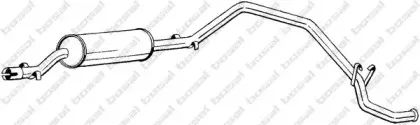 284-497 BOSAL Глушитель выхлопных газов конечный 284-497 BOSAL Глушитель выхлопных газов конечный