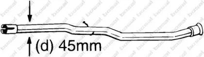 889-175 BOSAL Ремонтная трубка, катализатор 889-175 BOSAL Ремонтная трубка, катализатор