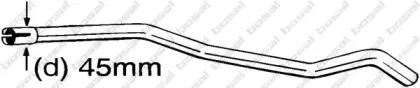 889-443 BOSAL Ремонтная трубка, катализатор 889-443 BOSAL Ремонтная трубка, катализатор