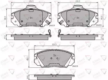 ADB31788 COMLINE Комплект тормозных колодок, дисковый тормоз ADB31788 COMLINE Комплект тормозных колодок, дисковый тормоз