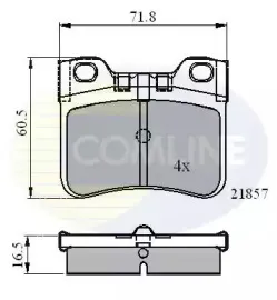 CBP0771 COMLINE Комплект тормозных колодок, дисковый тормоз CBP0771 COMLINE Комплект тормозных колодок, дисковый тормоз