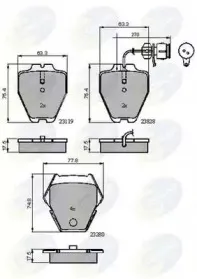 CBP11770 COMLINE Комплект тормозных колодок, дисковый тормоз CBP11770 COMLINE Комплект тормозных колодок, дисковый тормоз