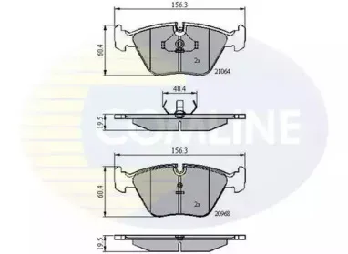 CBP0358 COMLINE Комплект тормозных колодок, дисковый тормоз CBP0358 COMLINE Комплект тормозных колодок, дисковый тормоз