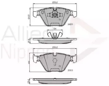 ADB01700 COMLINE Комплект тормозных колодок, дисковый тормоз ADB01700 COMLINE Комплект тормозных колодок, дисковый тормоз