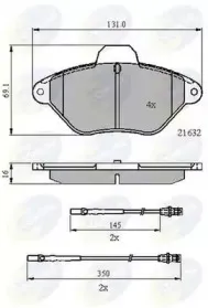 CBP21079 COMLINE Комплект тормозных колодок, дисковый тормоз CBP21079 COMLINE Комплект тормозных колодок, дисковый тормоз