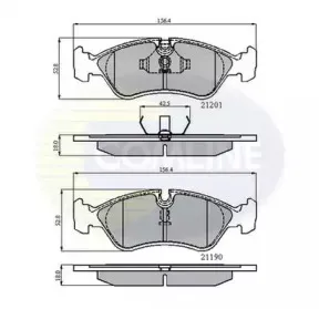 CBP0150 COMLINE Комплект тормозных колодок, дисковый тормоз CBP0150 COMLINE Комплект тормозных колодок, дисковый тормоз