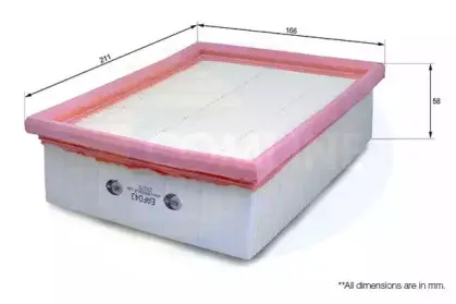 EAF043 COMLINE Воздушный фильтр EAF043 COMLINE Воздушный фильтр