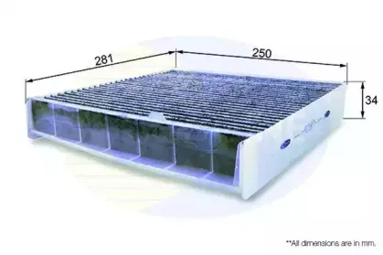 EKF132A COMLINE Фильтр, воздух во внутренном пространстве EKF132A COMLINE Фильтр, воздух во внутренном пространстве