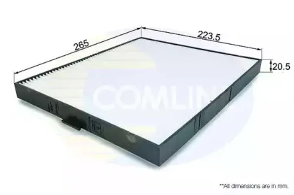 EKF224 COMLINE Фильтр, воздух во внутренном пространстве EKF224 COMLINE Фильтр, воздух во внутренном пространстве
