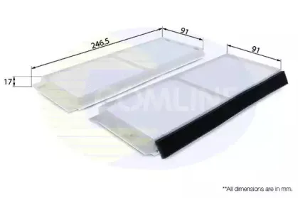 EKF269 COMLINE Фильтр, воздух во внутренном пространстве EKF269 COMLINE Фильтр, воздух во внутренном пространстве