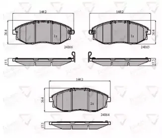 ADB31585 COMLINE Комплект тормозных колодок, дисковый тормоз ADB31585 COMLINE Комплект тормозных колодок, дисковый тормоз