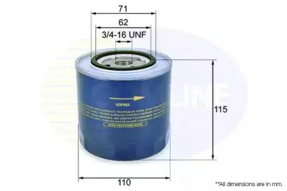 EOF052 COMLINE Масляный фильтр EOF052 COMLINE Масляный фильтр