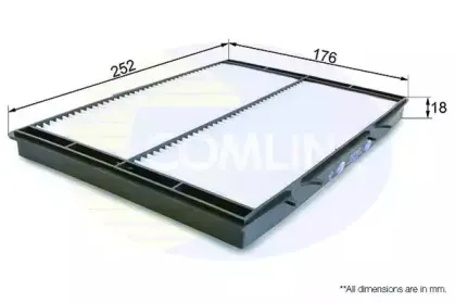 EKF147 COMLINE Фильтр, воздух во внутренном пространстве EKF147 COMLINE Фильтр, воздух во внутренном пространстве