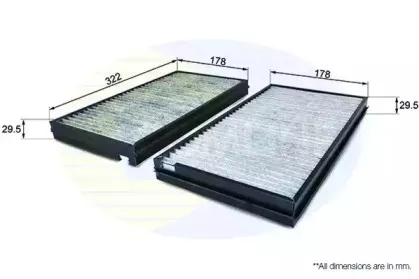 EKF158A COMLINE Фильтр, воздух во внутренном пространстве EKF158A COMLINE Фильтр, воздух во внутренном пространстве