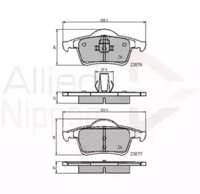 ADB0729 COMLINE Комплект тормозных колодок, дисковый тормоз ADB0729 COMLINE Комплект тормозных колодок, дисковый тормоз