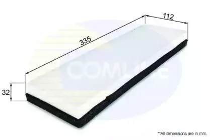 EKF242 COMLINE Фильтр, воздух во внутренном пространстве EKF242 COMLINE Фильтр, воздух во внутренном пространстве
