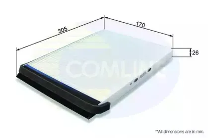 EKF233 COMLINE Фильтр, воздух во внутренном пространстве EKF233 COMLINE Фильтр, воздух во внутренном пространстве