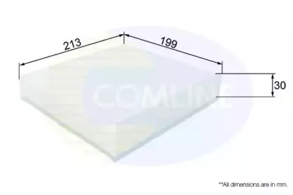 EKF173 COMLINE Фильтр, воздух во внутренном пространстве EKF173 COMLINE Фильтр, воздух во внутренном пространстве