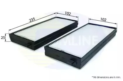 EKF263 COMLINE Фильтр, воздух во внутренном пространстве EKF263 COMLINE Фильтр, воздух во внутренном пространстве