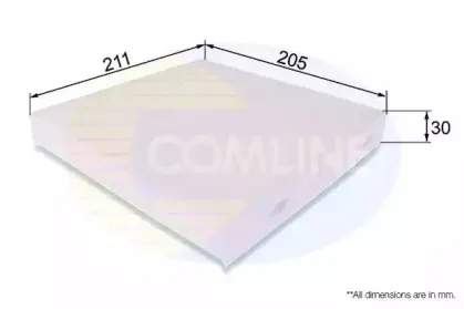 EKF306 COMLINE Фильтр, воздух во внутренном пространстве EKF306 COMLINE Фильтр, воздух во внутренном пространстве