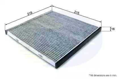 EKF189A COMLINE Фильтр, воздух во внутренном пространстве EKF189A COMLINE Фильтр, воздух во внутренном пространстве