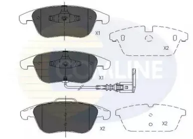 CBP16022 COMLINE Комплект тормозных колодок, дисковый тормоз CBP16022 COMLINE Комплект тормозных колодок, дисковый тормоз