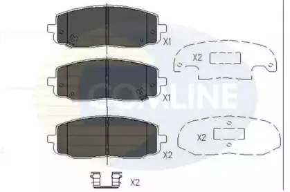 CBP36008 COMLINE Комплект тормозных колодок, дисковый тормоз CBP36008 COMLINE Комплект тормозных колодок, дисковый тормоз