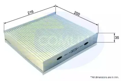 EKF380 COMLINE Фильтр, воздух во внутренном пространстве EKF380 COMLINE Фильтр, воздух во внутренном пространстве