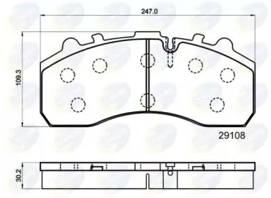 CBP9042MK COMLINE Комплект тормозных колодок, дисковый тормоз CBP9042MK COMLINE Комплект тормозных колодок, дисковый тормоз