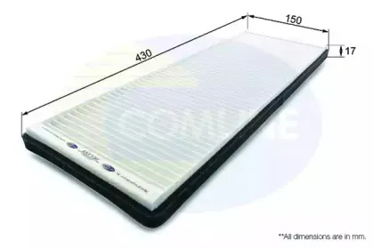 EKF130 COMLINE Фильтр, воздух во внутренном пространстве EKF130 COMLINE Фильтр, воздух во внутренном пространстве