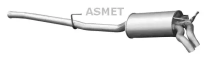 01.048 ASMET Глушитель выхлопных газов конечный 01.048 ASMET Глушитель выхлопных газов конечный