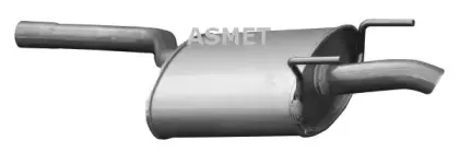 01.053 ASMET Глушитель выхлопных газов конечный 01.053 ASMET Глушитель выхлопных газов конечный