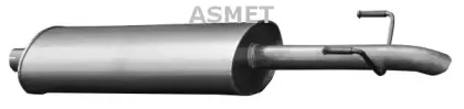 02.043 ASMET Глушитель выхлопных газов конечный 02.043 ASMET Глушитель выхлопных газов конечный