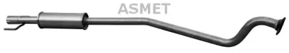 05.141 ASMET Средний глушитель выхлопных газов 05.141 ASMET Средний глушитель выхлопных газов
