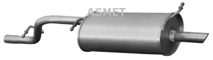 07.115 ASMET Глушитель выхлопных газов конечный 07.115 ASMET Глушитель выхлопных газов конечный