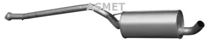 07.215 ASMET Средний глушитель выхлопных газов 07.215 ASMET Средний глушитель выхлопных газов