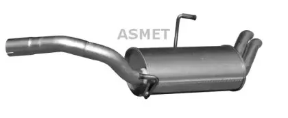 09.101 ASMET Глушитель выхлопных газов конечный 09.101 ASMET Глушитель выхлопных газов конечный