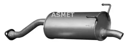 13.018 ASMET Глушитель выхлопных газов конечный 13.018 ASMET Глушитель выхлопных газов конечный